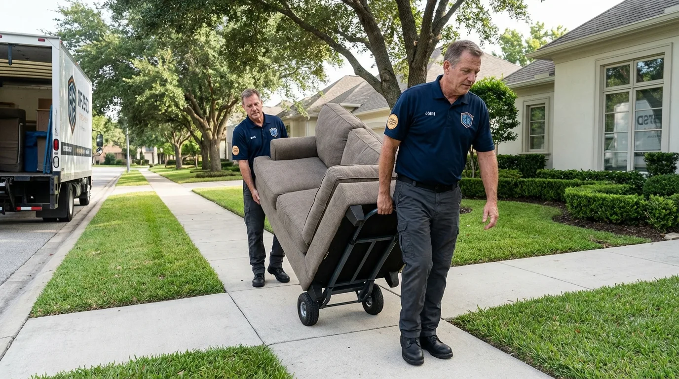 Local residential moving crew loading furniture in Hatillo, PR